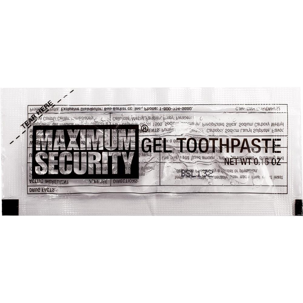 maximum security gel toothpaste